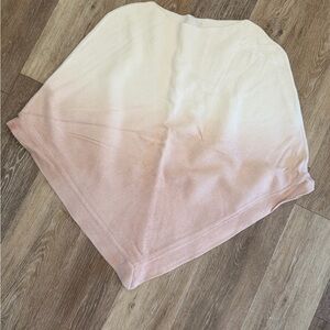 Barefoot Dreams Ombre Scarf in Cream and Pink